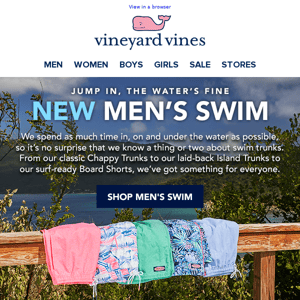 NEW Men’s Swim!