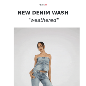 NEW Denim Wash: Weathered