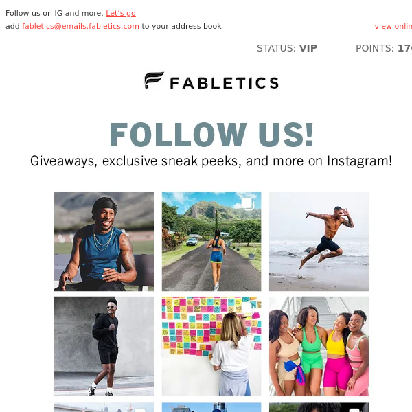 VIP 101: Stay connected - Fabletics