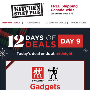 Top Gifts Under $20 | Deal of the Day - BOGO 50% off Henckels Gadgets