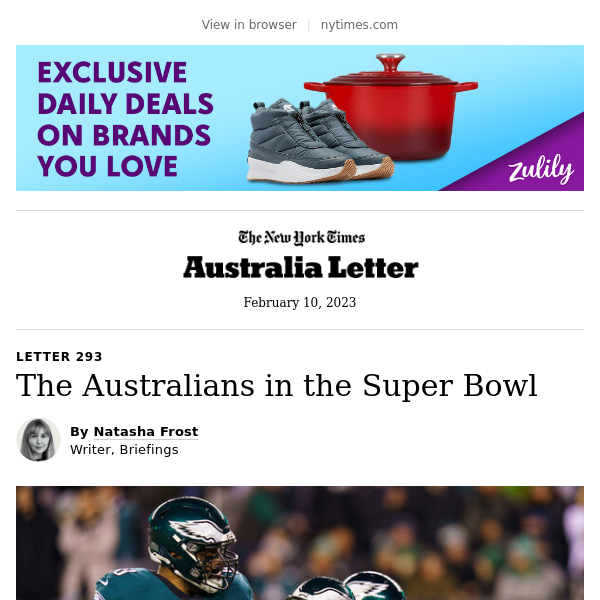 The Australians in the Super Bowl - The New York Times