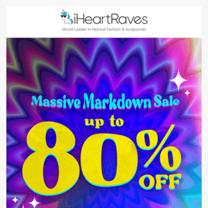 Starts Now! Massive Markdown Sale 👽