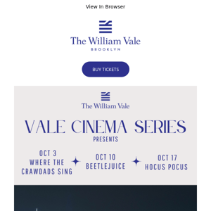 Vale Cinema Series Presents Rooftop Movie Nights