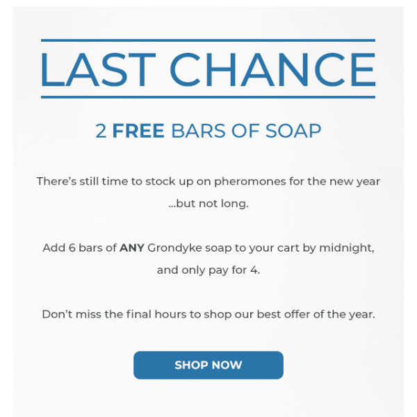 It's Your LAST Chance to Get 2 Free Bars of Soap