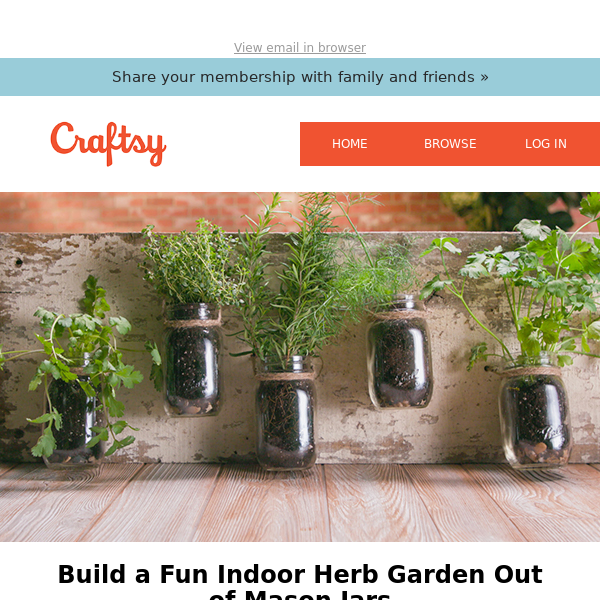 Build a Fun Indoor Herb Garden Out of Mason Jars