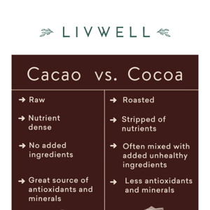 What's the difference: cacao vs cocoa? 🍫