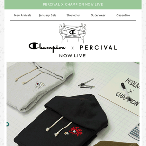 CHAMPION X PERCIVAL NOW LIVE