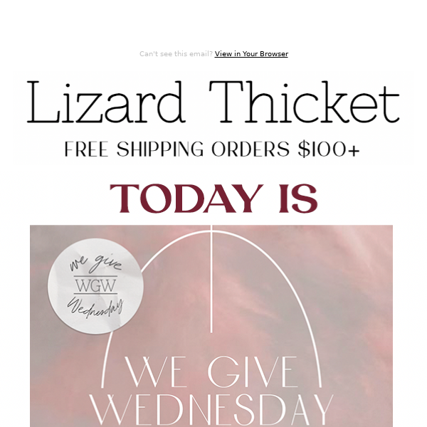 💖 We Give Wednesday: New Arrivals and Up to 70% Off at Lizard Thicket Boutique