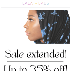 SALE EXTENDED ONE DAY!