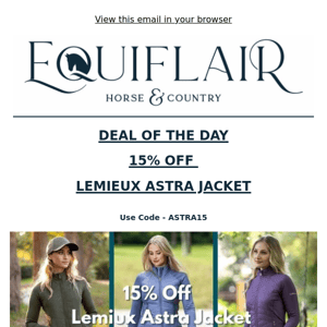 Deal of The Day - 15% Off Lemieux Asta Jacket