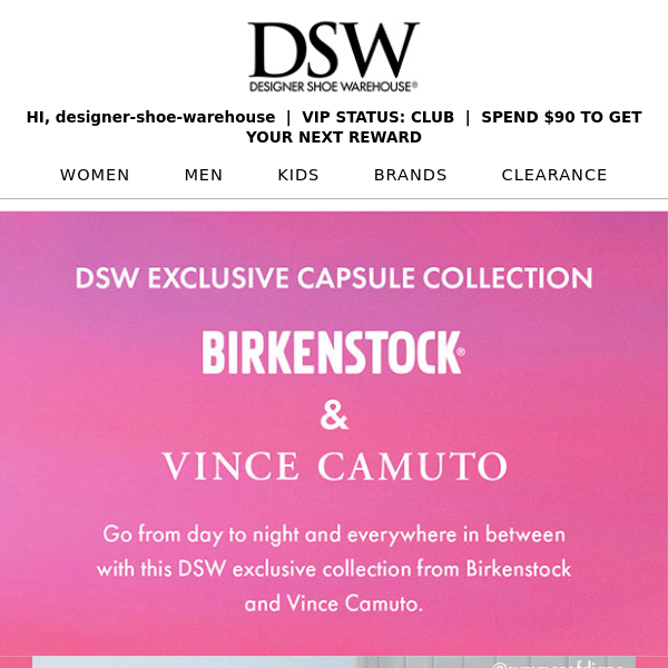 The Birkenstock & Vince Camuto collection.