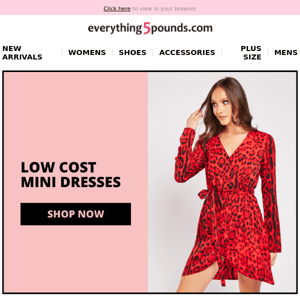 Mini-dresses cheaper than anywhere else 💸