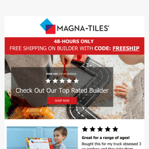 FREE shipping on Magna-Tiles® Builder!