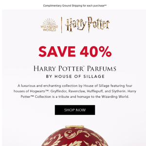 Save 40%! Harry Potter™ Parfums