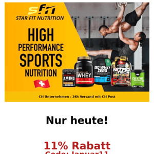 🔴 11% Deal auf Sport Food & Supps - profitiere heute!