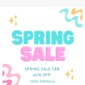 FLASH SPRING SALE COLLECTION! CODE SPRING40