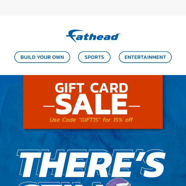 The perfect holiday gift? A Fathead gift card! 🎁