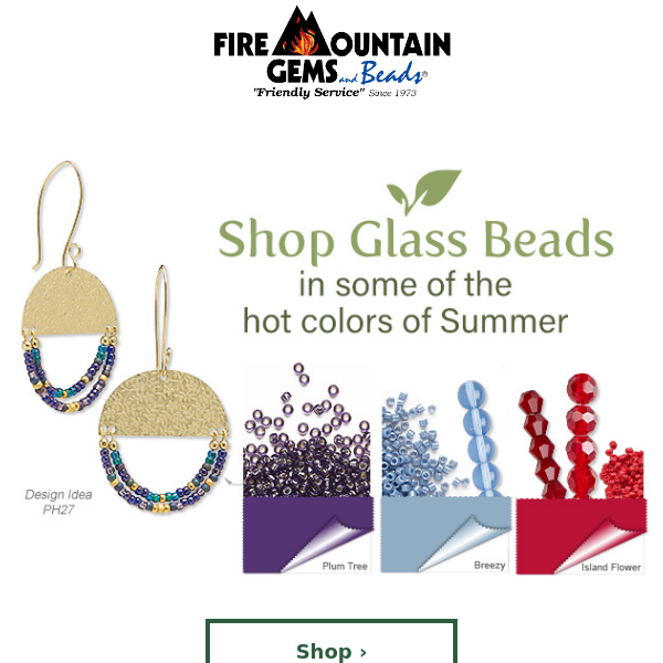 Glass Jewelry Beads - Fire Mountain Gems and Beads