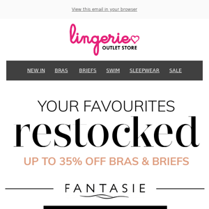 Fantasie 😍 Your Favourites Restocked