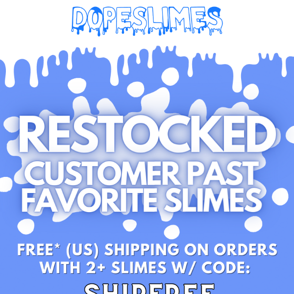 15+ Slimes Are Back In Stock 😱 + FREE SHIPPING!! ✨