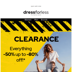👉 Don't miss: Thousands of items from top brands reduced by up to -80% during the clearance!