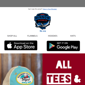 🔥 Sizzling Hot Deals on Angry Minnow Vintage Tees & Hats!