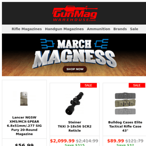 Midweek March Magness Deals! | All New Exclusive Lancer NGSW XM5/MCX SPEAR .277 Fury Magazine For $57