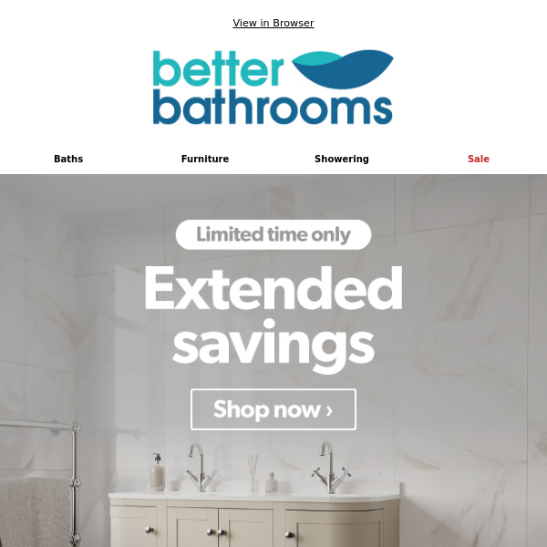 Sale Extended: More Savings Await