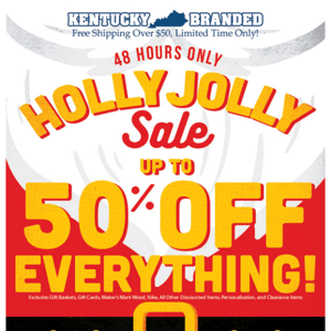 Only Hours Left! - Our 48 Hour Holly Jolly Sale Ends Tonight!