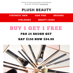 Free pro 25 brush set