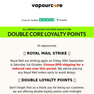 Double Loyalty Points - Payday Week
