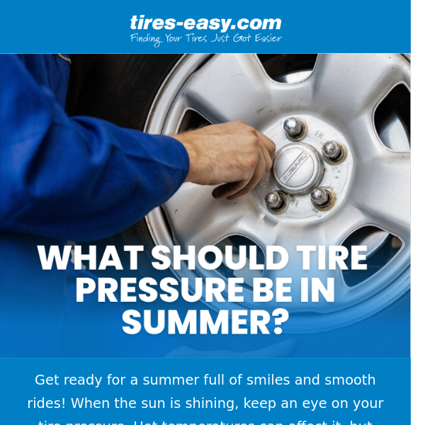 What should tire pressure be in summer?