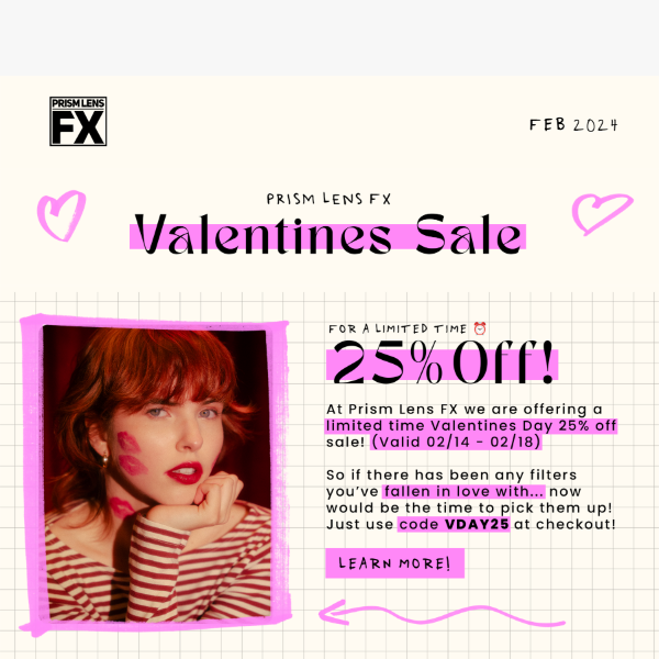 💕 VALENTINES DAY SALE [25% OFF]