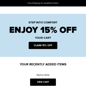 15% off when you bring home your Crocs cart