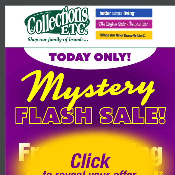 🎉 Flash Mystery Sale: Unveil Your Discount Today Only!