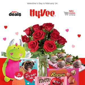 Hugs, Kisses and Hy-Vee Wishes! 💘