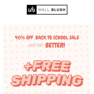 💗FREE SHIPPING On Our Back to School Sale! 💗