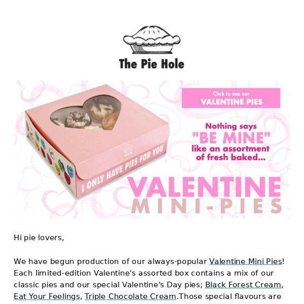 Valentine's Day is on the way 💘🥧