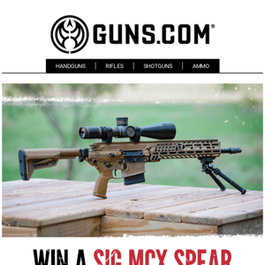 Get Entered To Win A SIG MCX Spear!