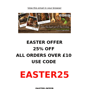 25% OFF 😍 EASTER OFFER