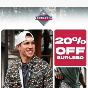 You Have 20% OFF BURLEBO