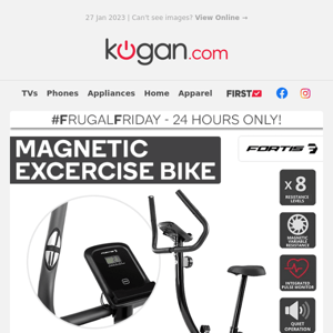 #FF: Magnetic Exercise Bike $74.99 (Rising to $199.99 Tonight!)