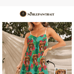 Furry Fashion Alert: Custom Cami Dress With Your Pup's Face Is Here!