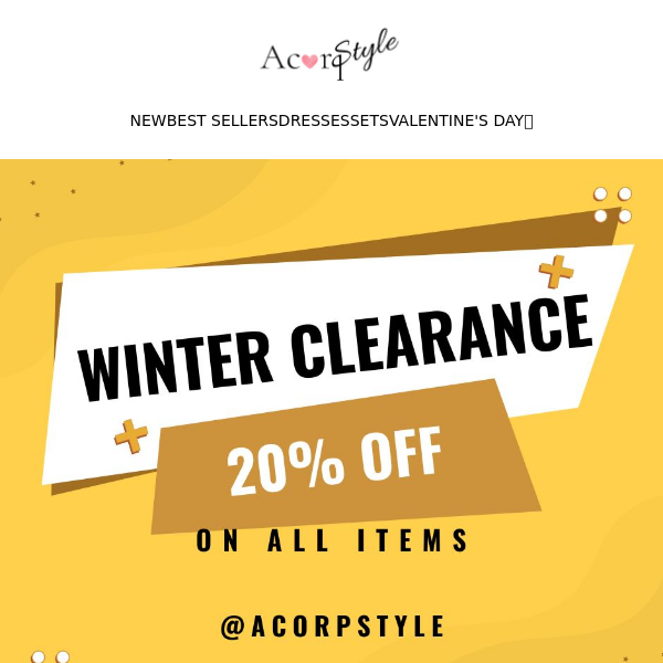 Winter Clearance? Oh, Yes!