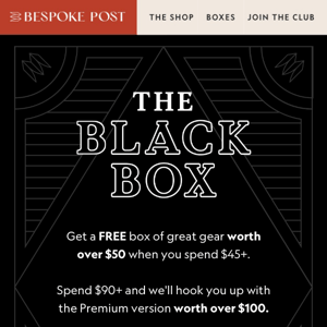 A Free Box On Us When You Spend $45+