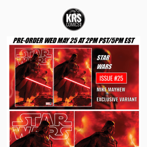 💥CELEBRATE THE 45TH ANNIVERSARY OF STAR WARS WITH OUR LATEST EXCLUSIVE!  STAR WARS #25 DROPS WED MAY 25 AT 2PM PST/5PM EST!