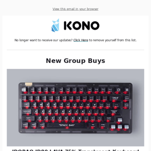 Oil Spill Deskmats GB, IDOBAO ID80 LAVA 75% Keyboard GB! - Kono Store Weekly Update