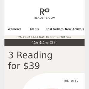 FINAL DAY: Get 3 Readers for $39