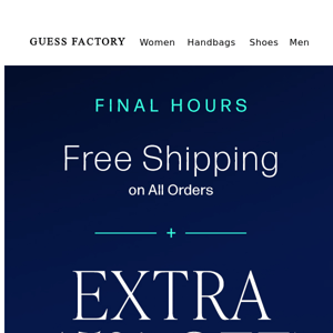 Final Hours | Extra 15% Off