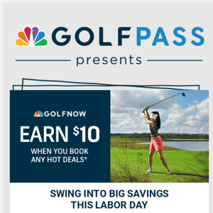 This coming long weekend just got even better - with extra golf perks on GolfNow!